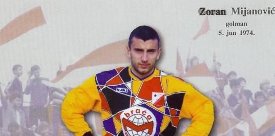 Zoran Mijanović iz dana dok je branio gol Vojvodine